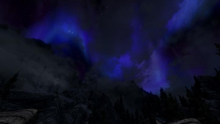 The beautiful nights of Skyrim